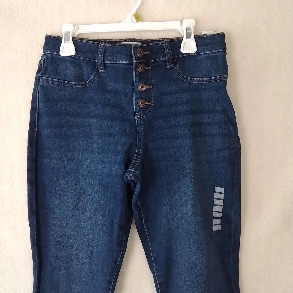 OshKosh Mid Rise Jegging Girl's‎ Size 14 in Dark Wash Denim